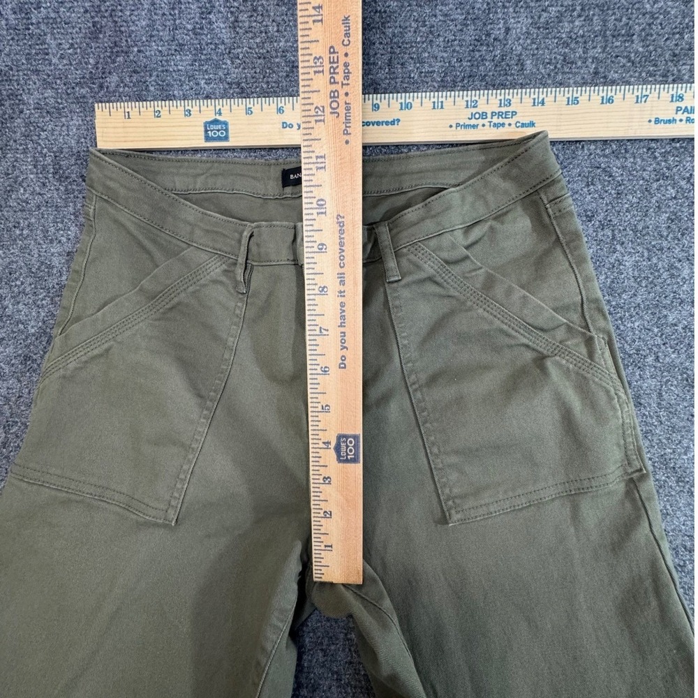 Banana Republic Utility Pants Olive Green Patch Pocket Gorpcore Stretch 8 - Picture 6 of 7